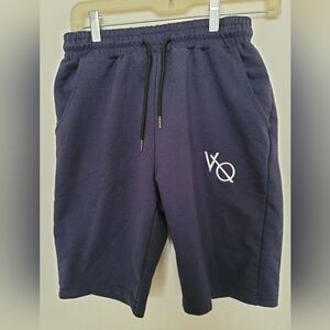 Vanquish Navy Blue Draw String Sweatshorts- Youth- L
